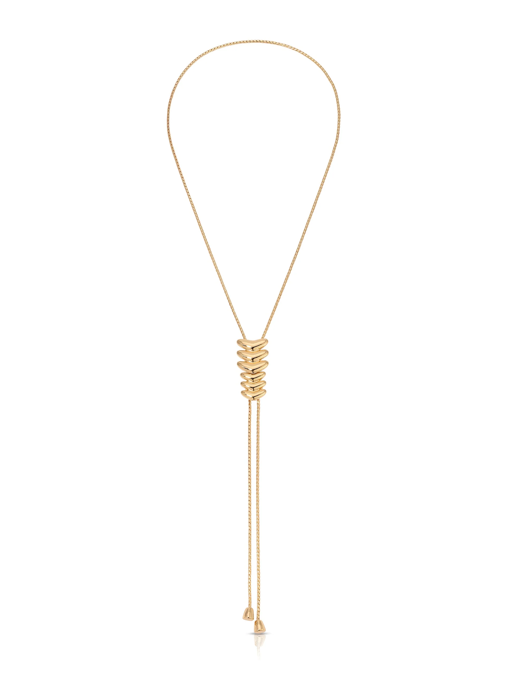 Metal Moderna Bolo Necklace - Image 3