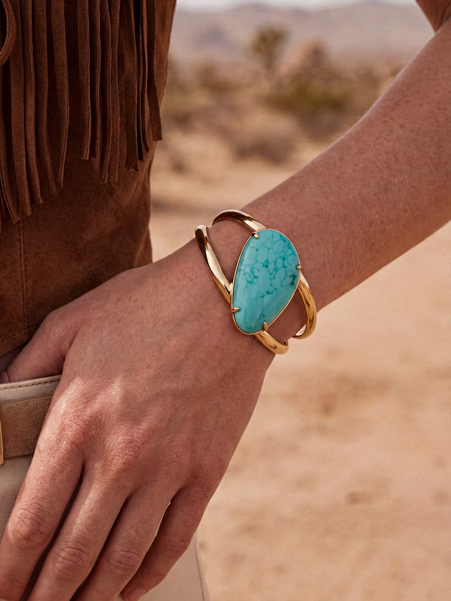 Desert Tide Cuff in Turquoise - Image 4