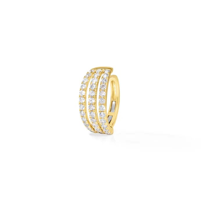 3-Row Diamond Ear Cuff - Image 3