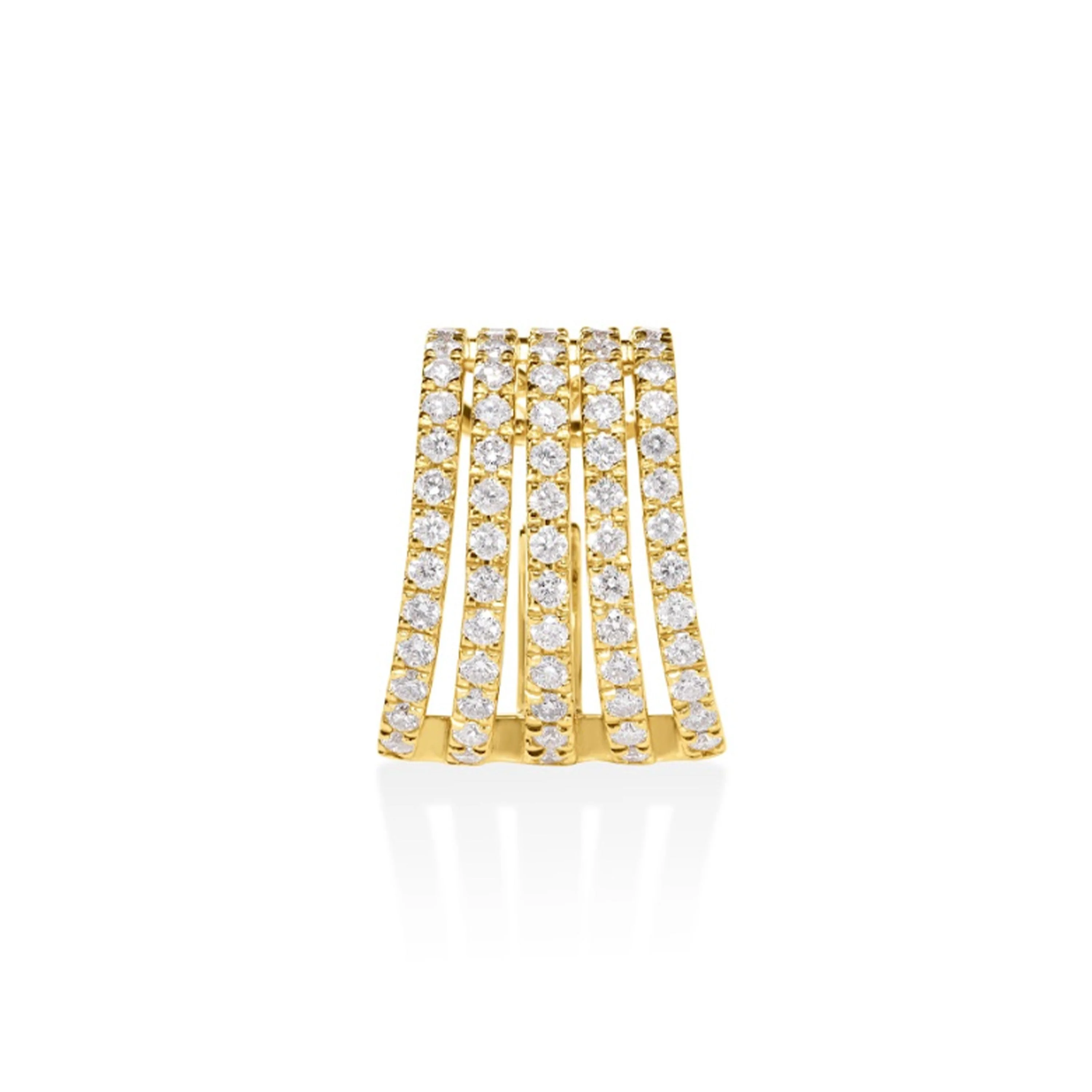 5-Row Diamond Ear Cuff