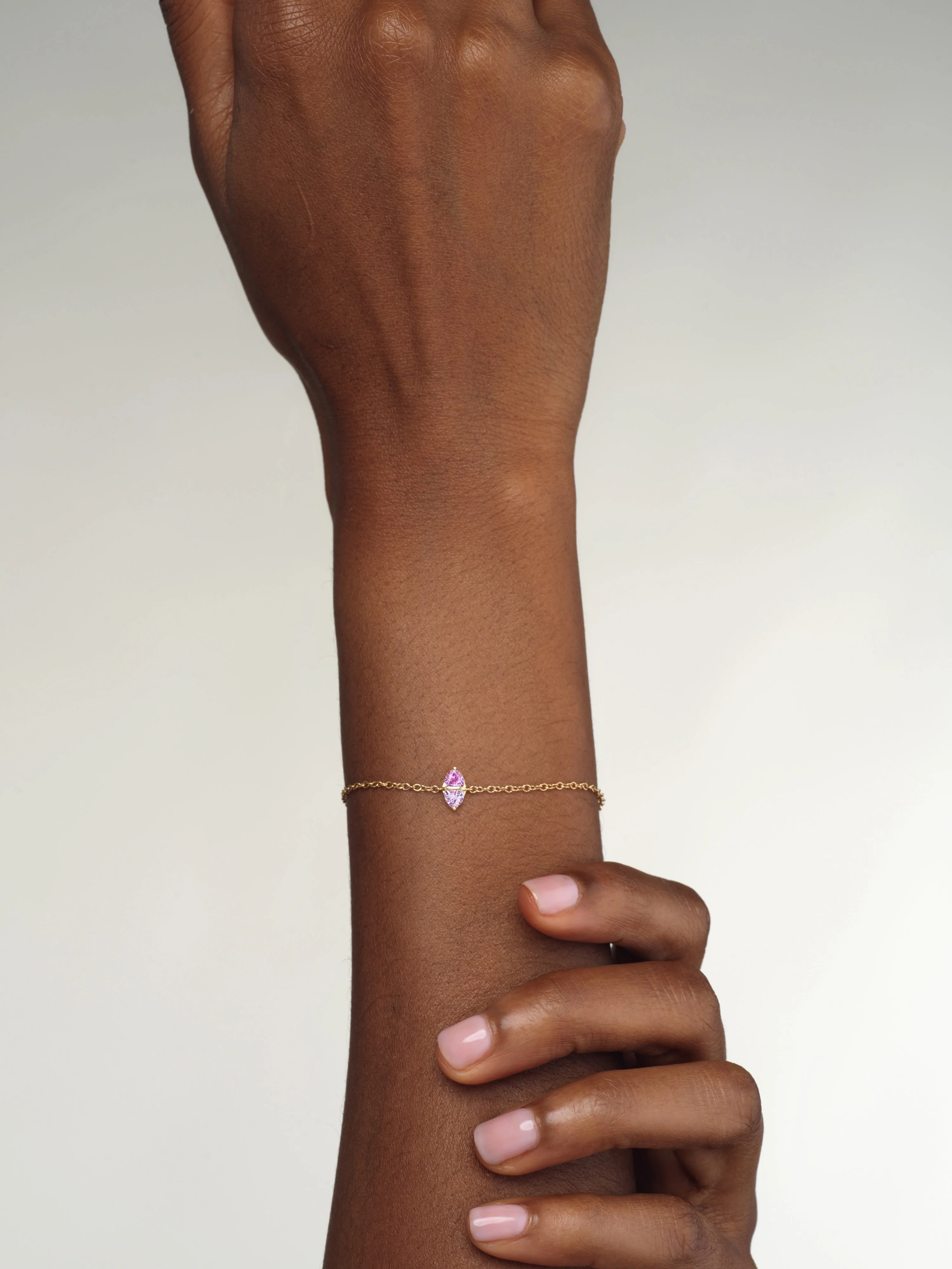 Tilly Bracelet - Pink Sapphire - Image 2