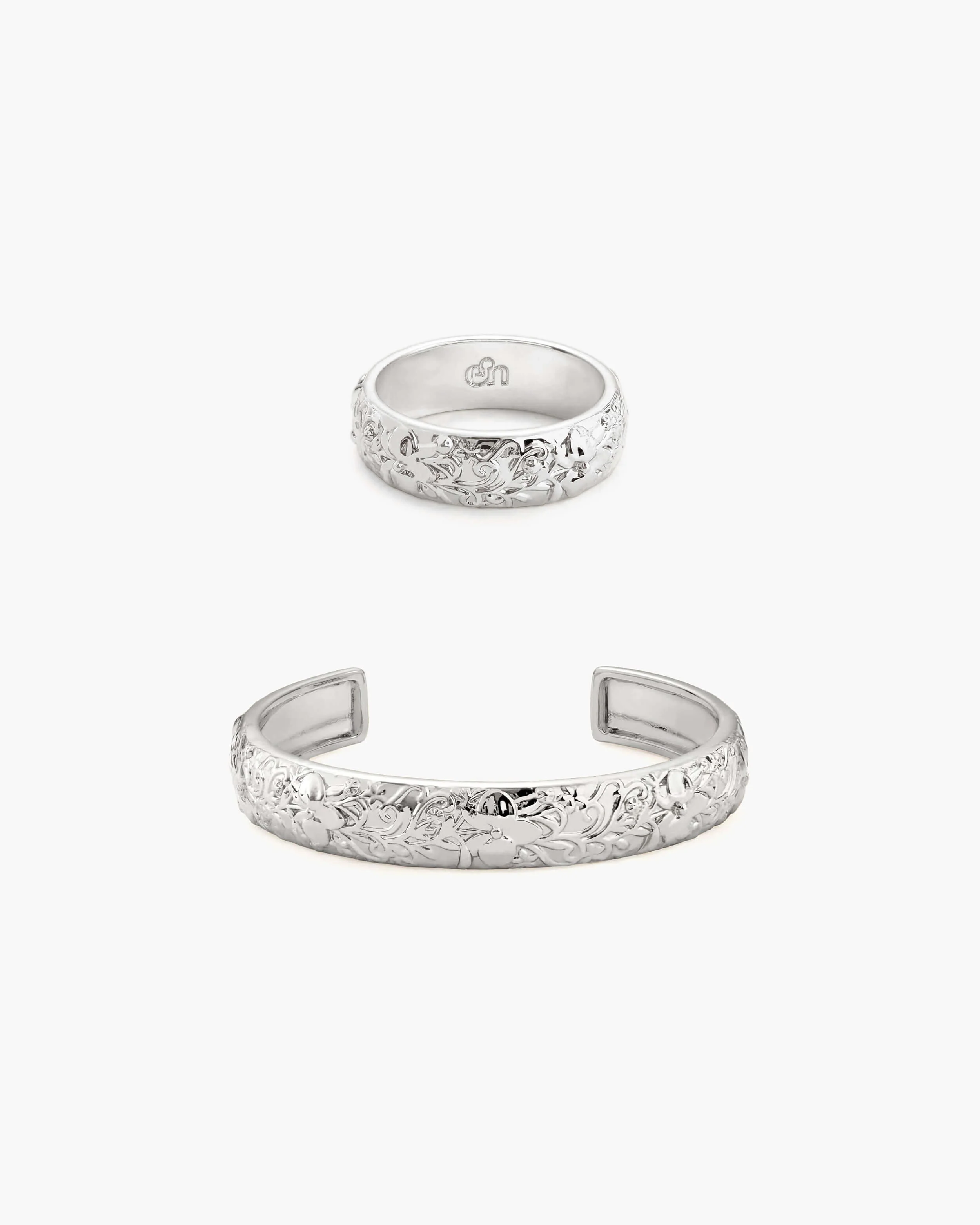 Serenade of Orchid Ring in Silver - Image 6