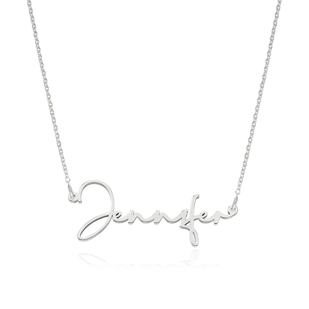 Paris Name Necklace in Silver