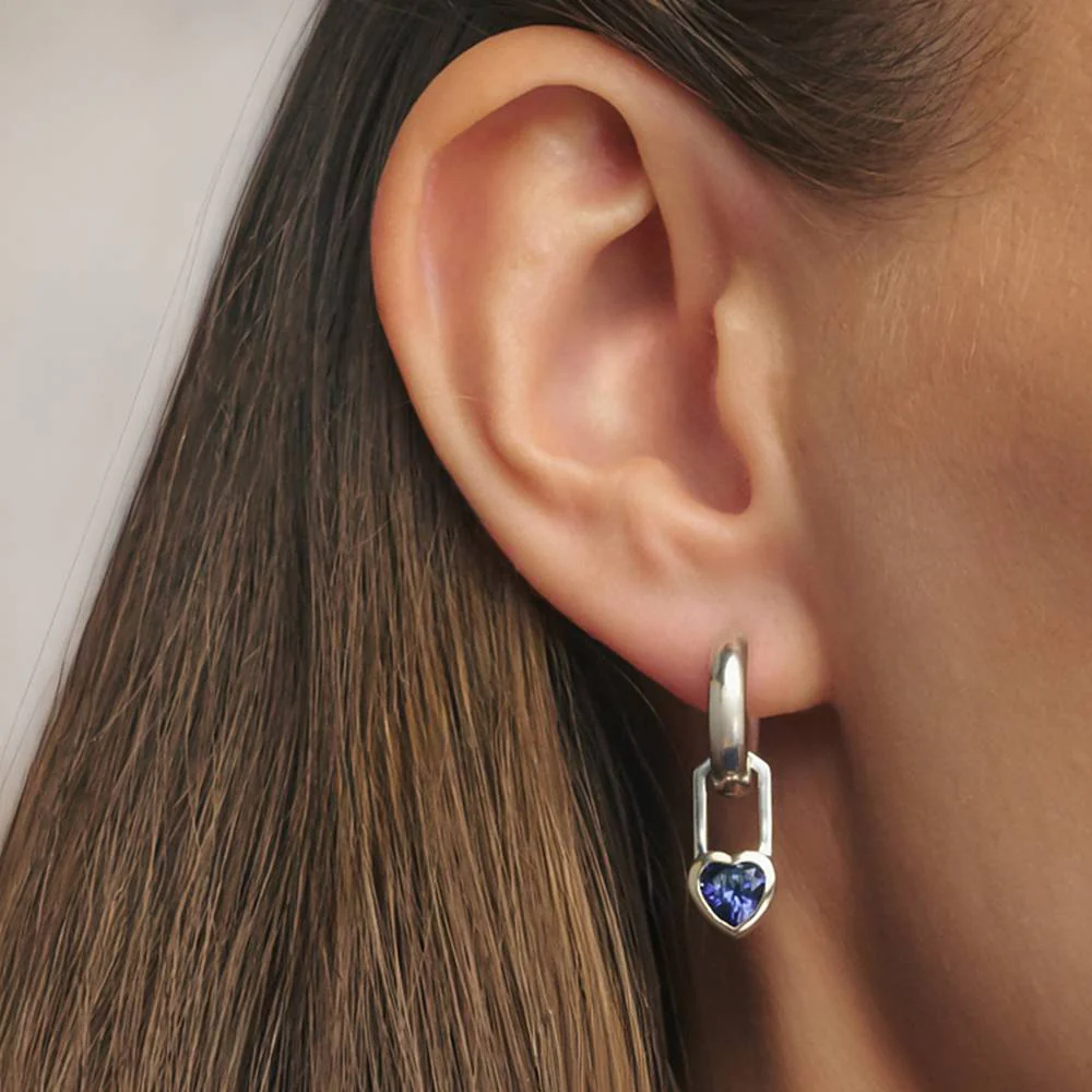Tied To You Hoop Bow Earrings in Sterling Silver - Image 5