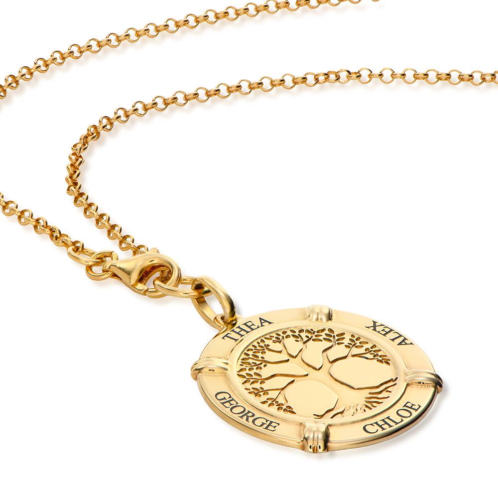 Family Roots Personalized Name Necklace in 18K Gold Vermeil - Image 4