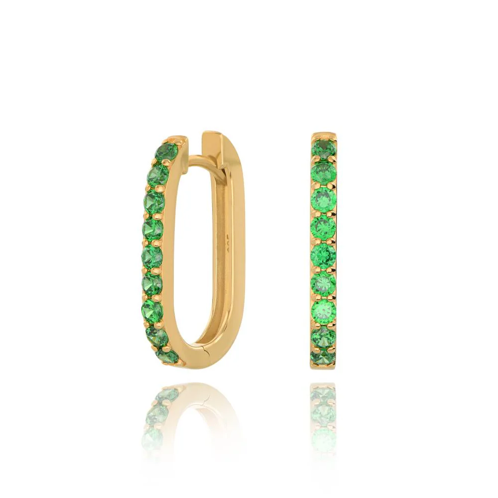 Monica CZ Huggies in 18K Gold Vermeil - Image 4