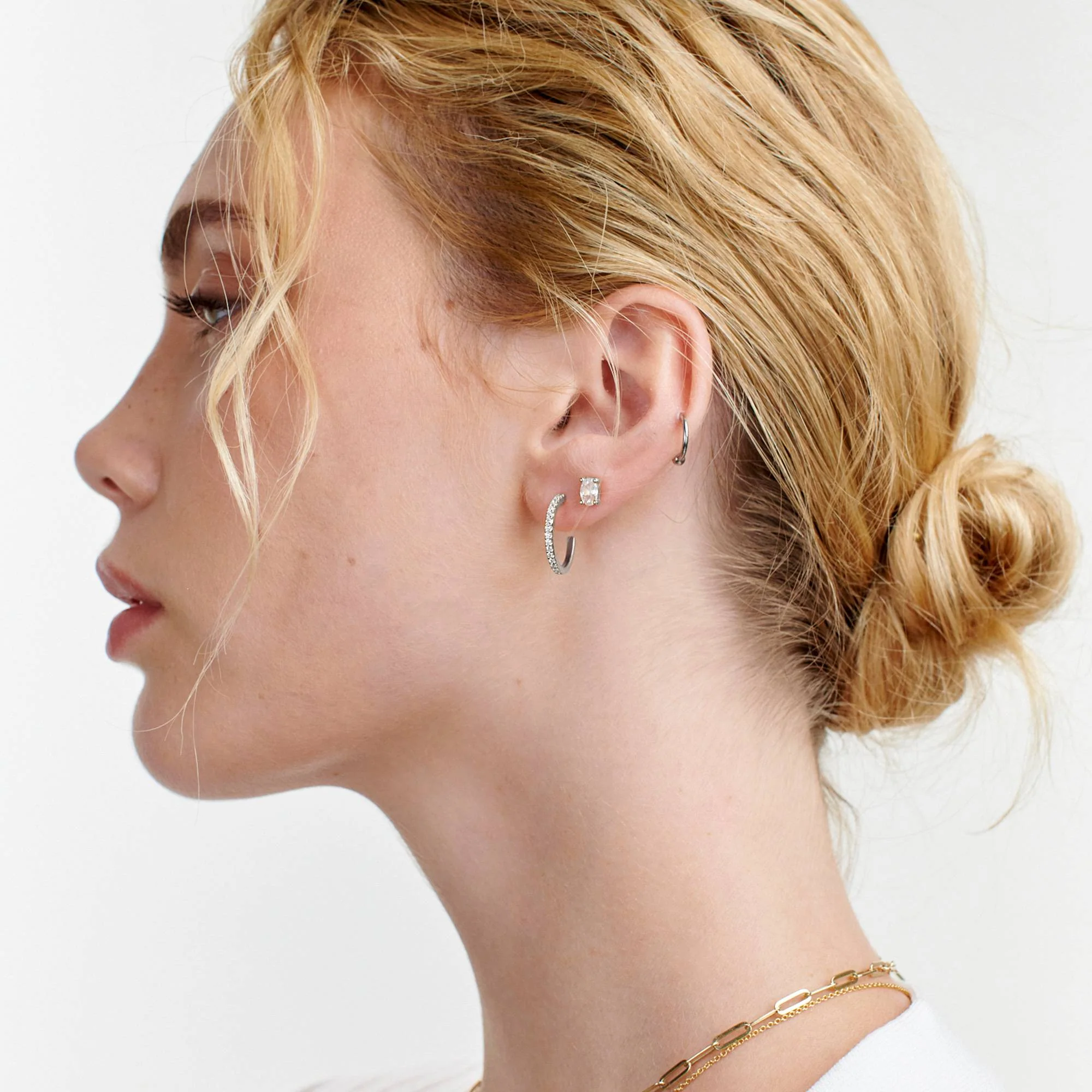 Phoebe Huggies in Sterling Silver - Image 3