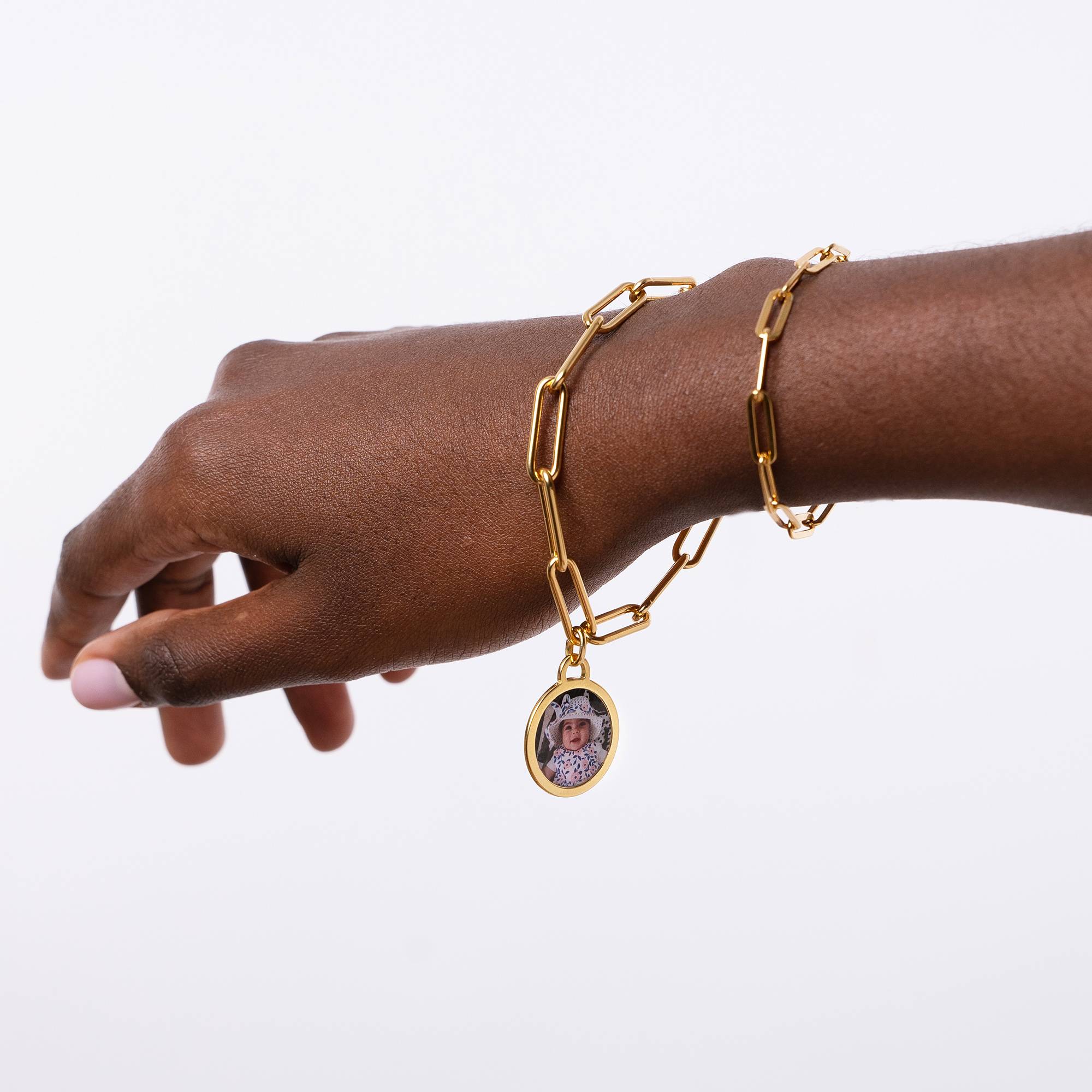 The Sweetest Photo Pendant Bracelet in 18K Gold Vermeil - Image bracelet - Image 3
