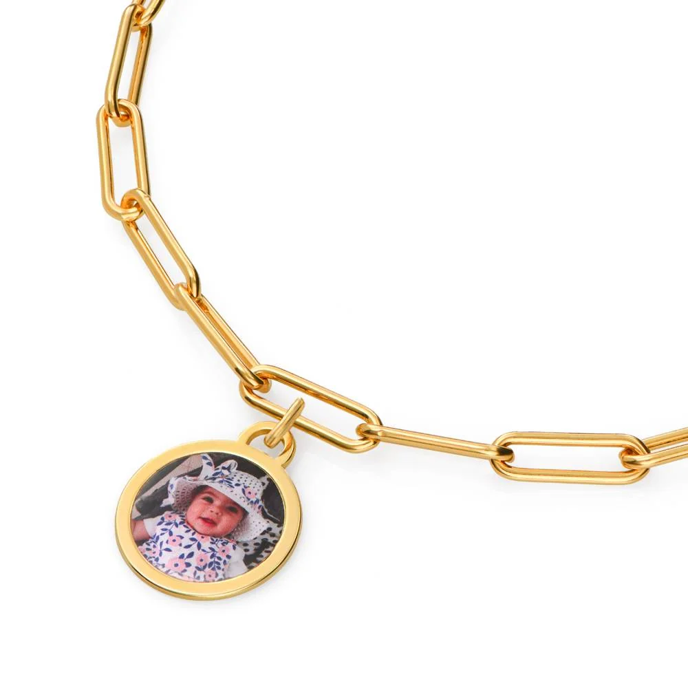 The Sweetest Photo Pendant Bracelet in 18K Gold Vermeil - Image bracelet - Image 6