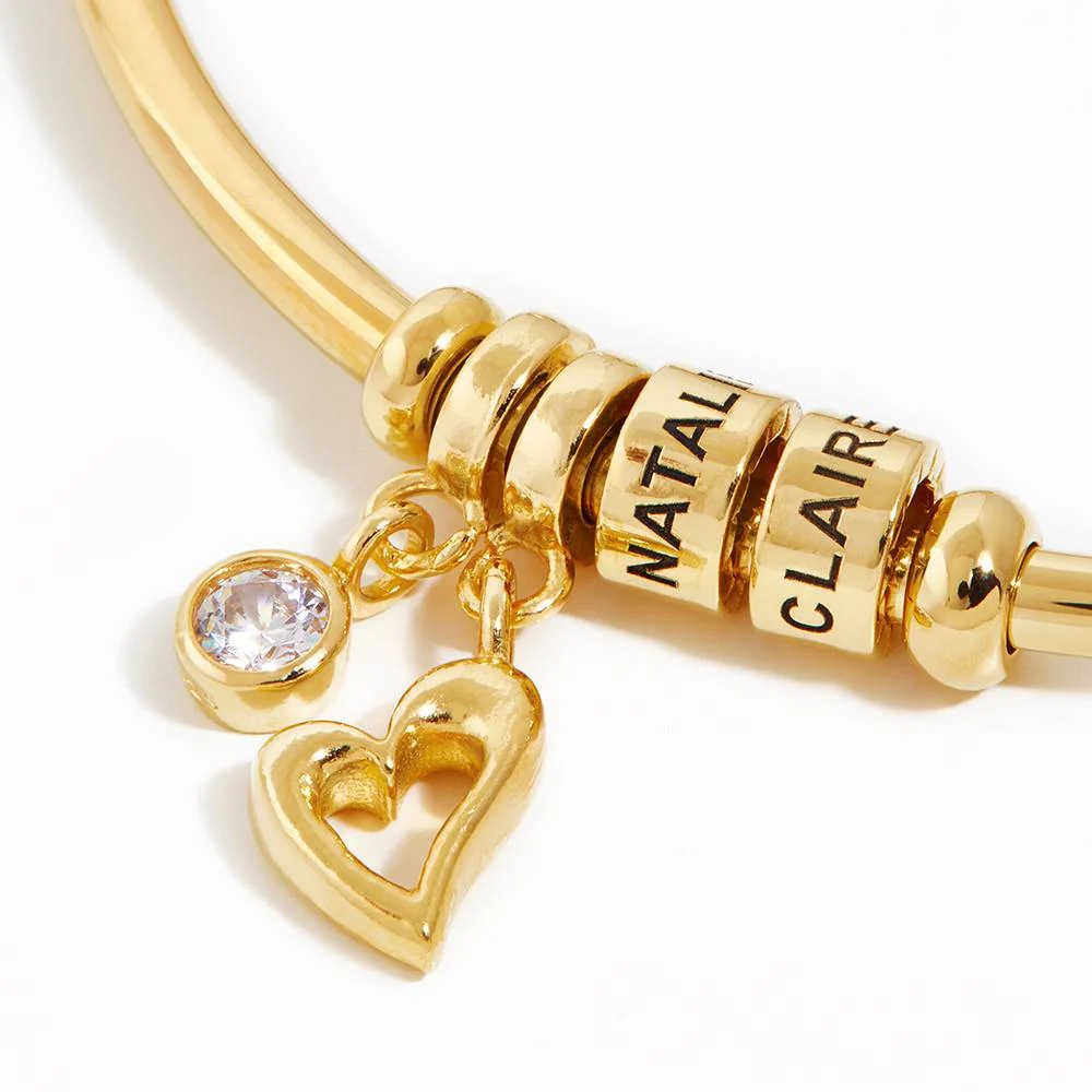 Linda Bangle Bracelet in Gold Vermeil - Image 4