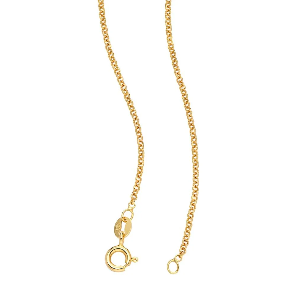 Blooming Birth Flower Arabic Name Necklace with Birthstone in 18K Gold Vermeil - Image 5