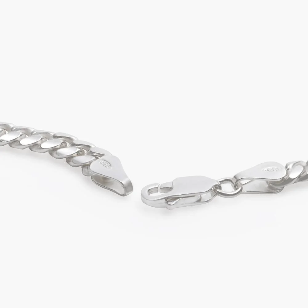 Miami Cuban Link Chain in Sterling Silver - Image 4
