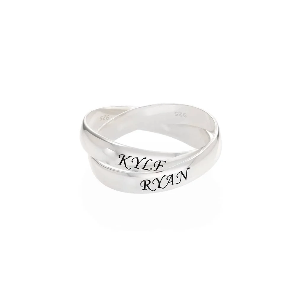 2 Charlize Russian Rings in Sterling Silver