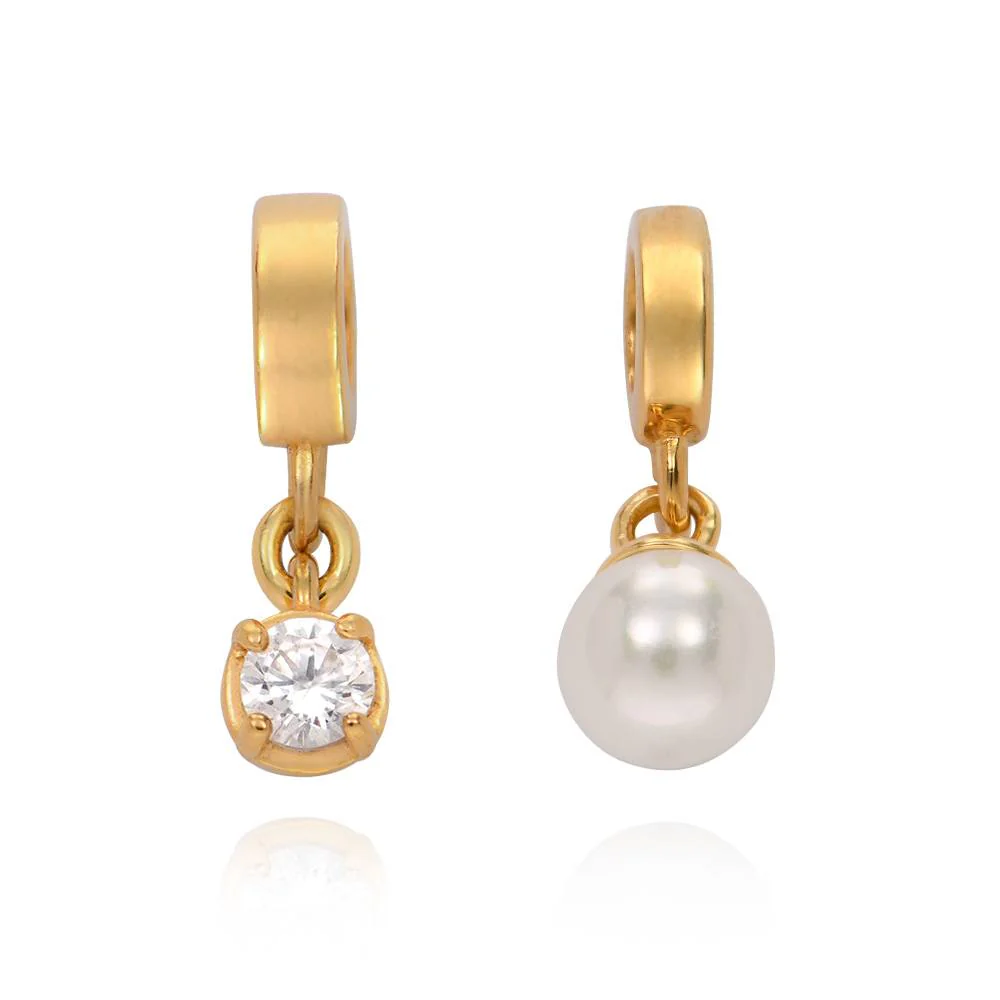 Linda Carabiner Bracelet with Pearl in 18K Gold Plating - Image 4