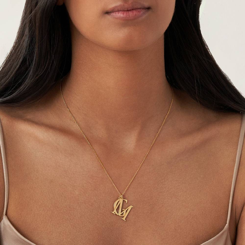 Initials Necklace in 18K Gold Plating - Image 3