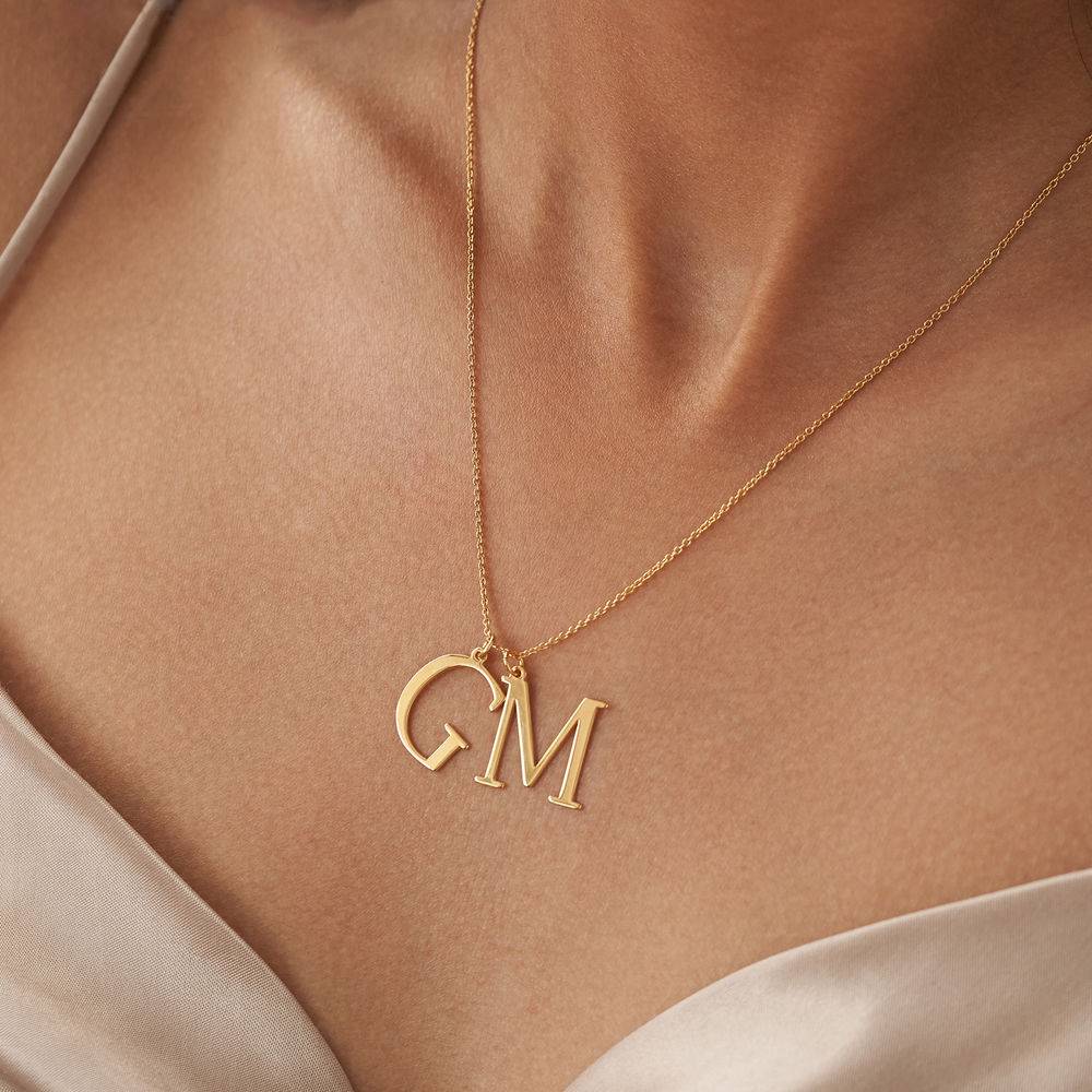 Initials Necklace in 18K Gold Plating - Image 4