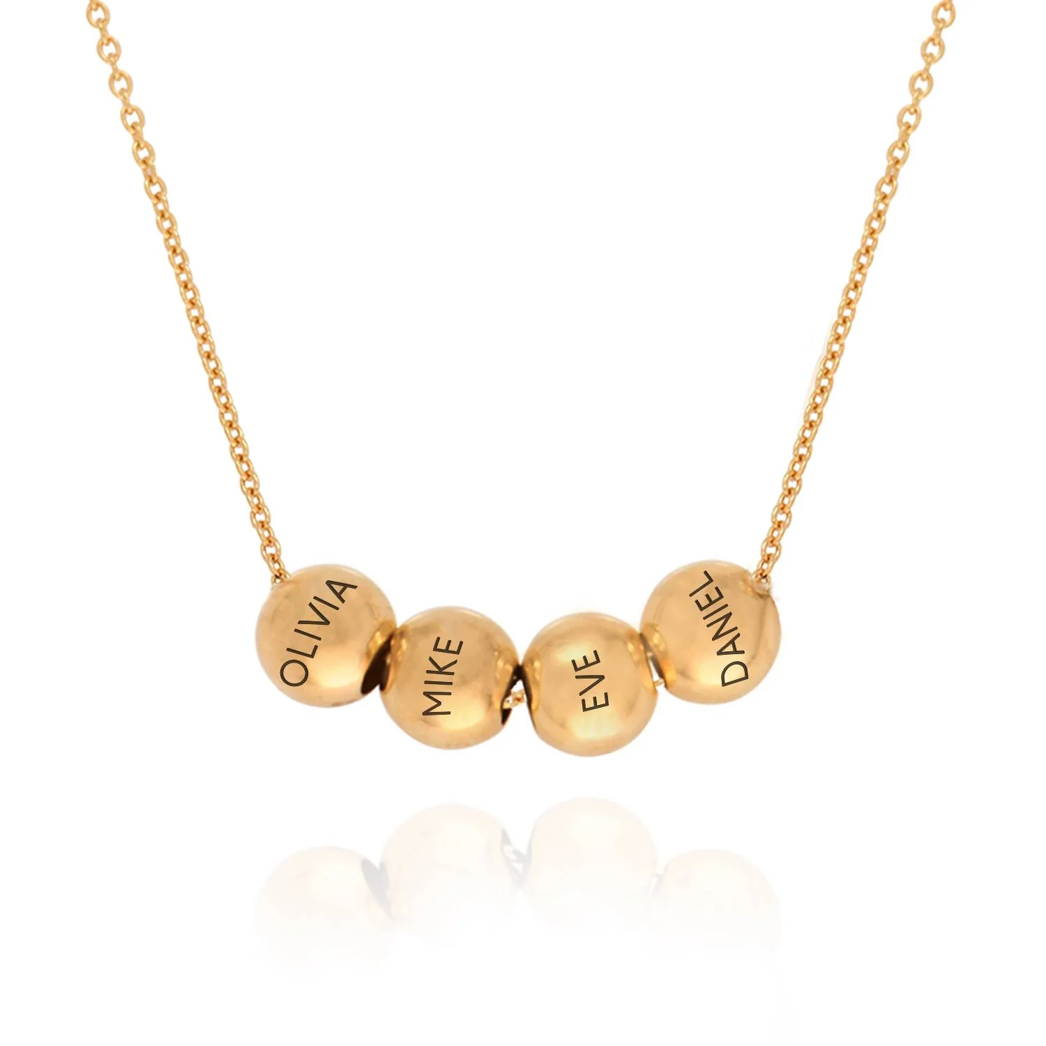 The Balance Bead Necklace in 18K Gold Plating