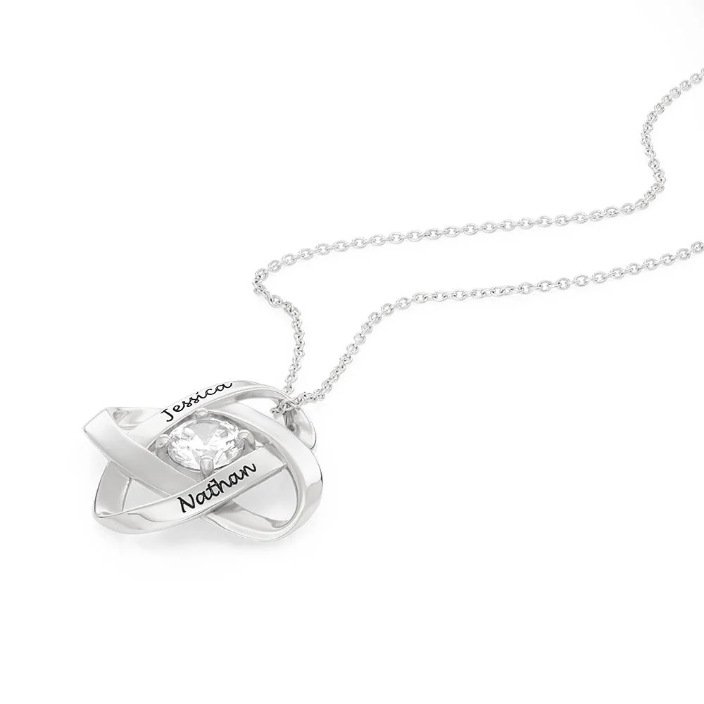 Galaxy Necklace with Cubic Zirconia in Sterling Silver - Image 3