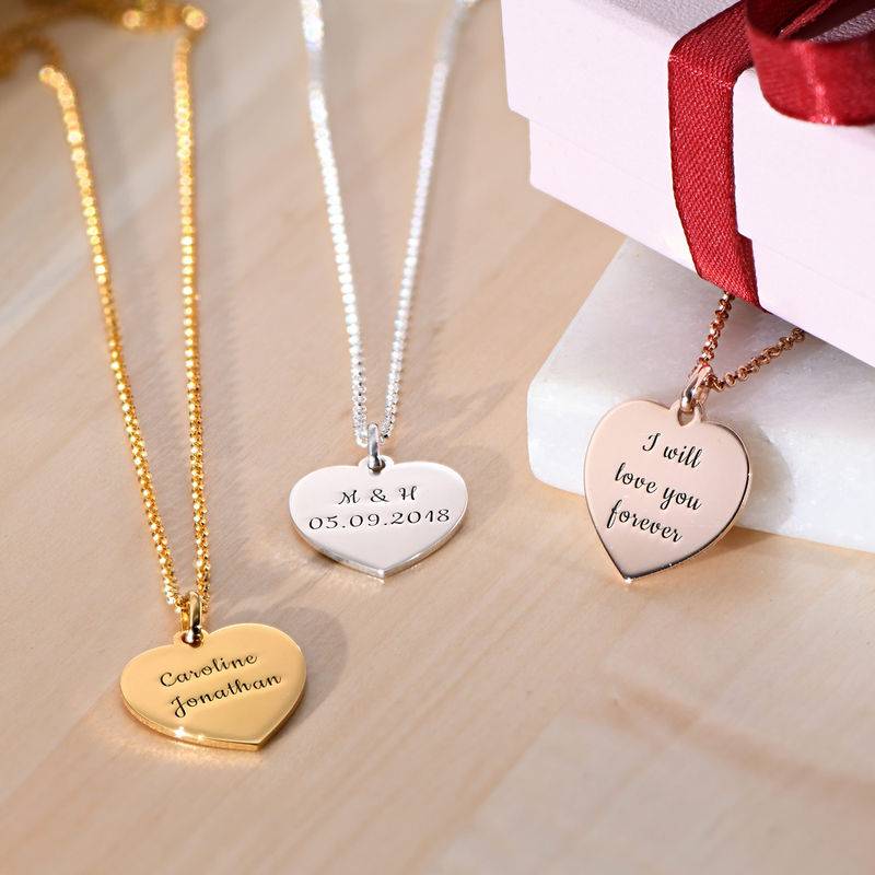 Heart Necklace in 18k Gold Vermeil - Image 2