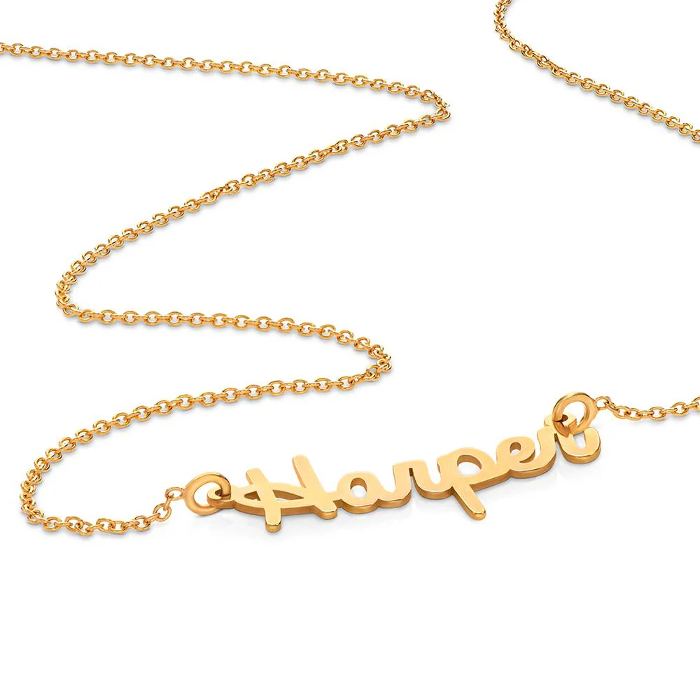 Personalized Jewelry - Cursive Name Necklace in Vermeil - Best Gifts for Her - Custom Name Necklace - Image 3