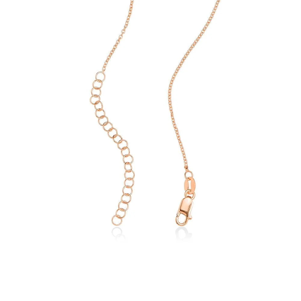 Heart in Heart Necklace in Rose Gold Plating - Image 5