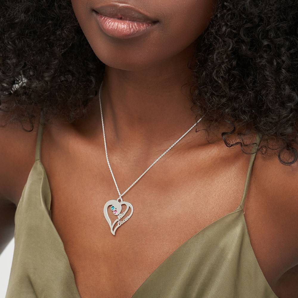 Best Anniversary Gifts for Her - Personalized Hearts Necklace - My Eternal Love Collection - Image 2