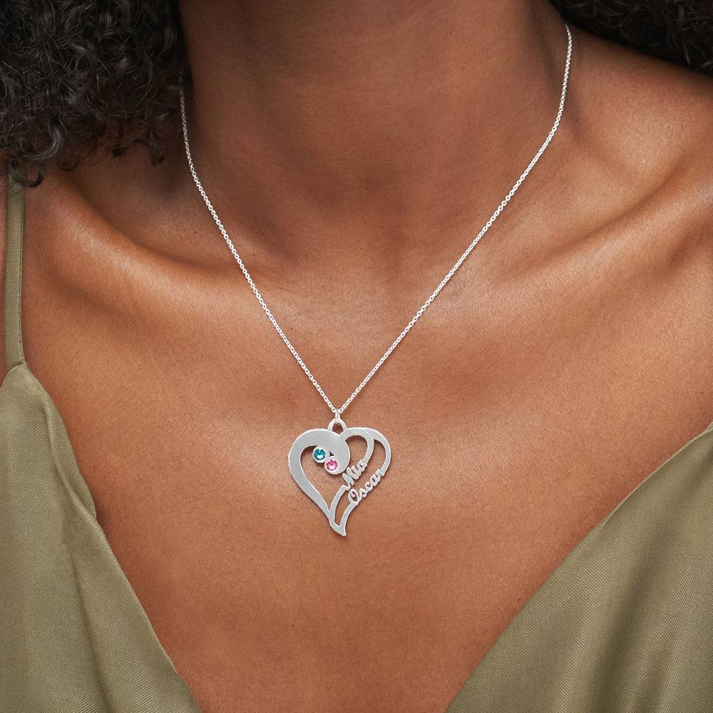 Best Anniversary Gifts for Her - Personalized Hearts Necklace - My Eternal Love Collection - Image 3